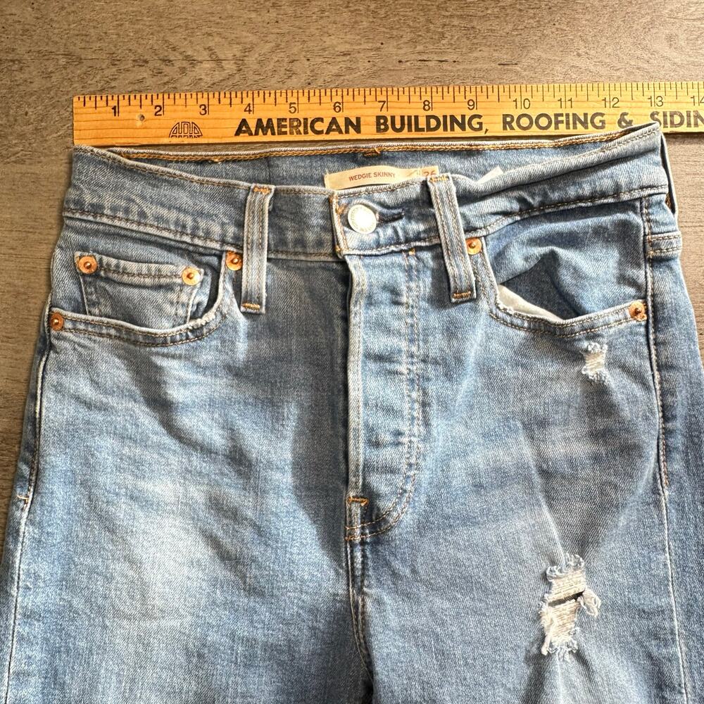 Levi's Wedgie Fit Skinny Jeans Size 26 - Picture 11 of 15
